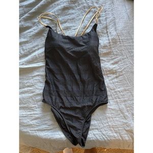 Aerie black one piece swimsuit - never worn